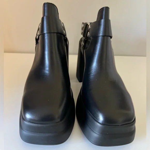 🆕FREE PEOPLE Hybrid Harness Boots Black Leather-Size 8.5 - Picture 14 of 17